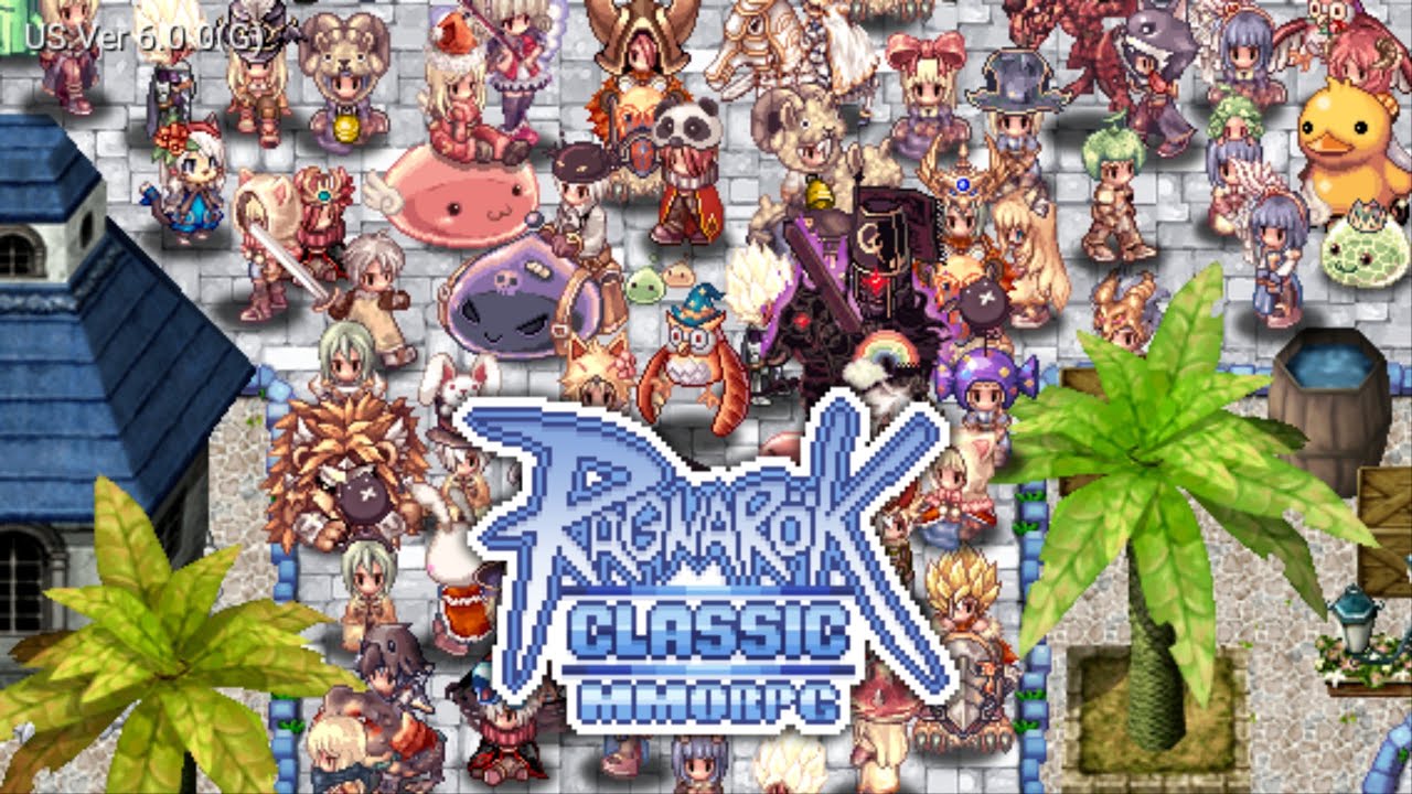 A crowded town square in the classic client